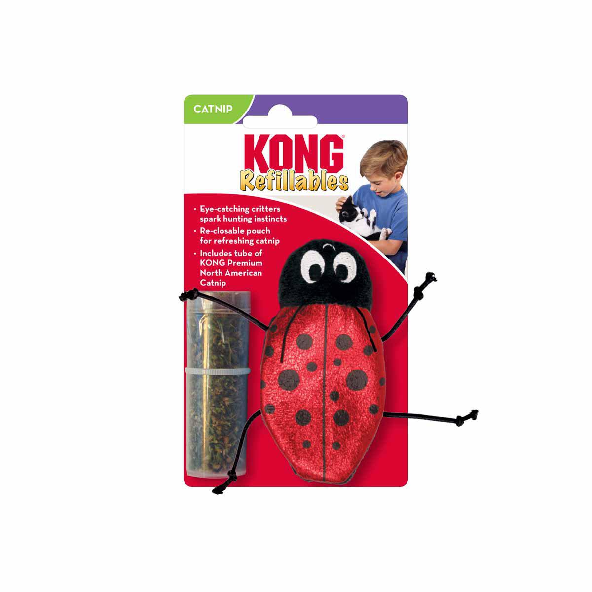 KONG Refillable Ladybug 10 × 6,5 × 2 cm