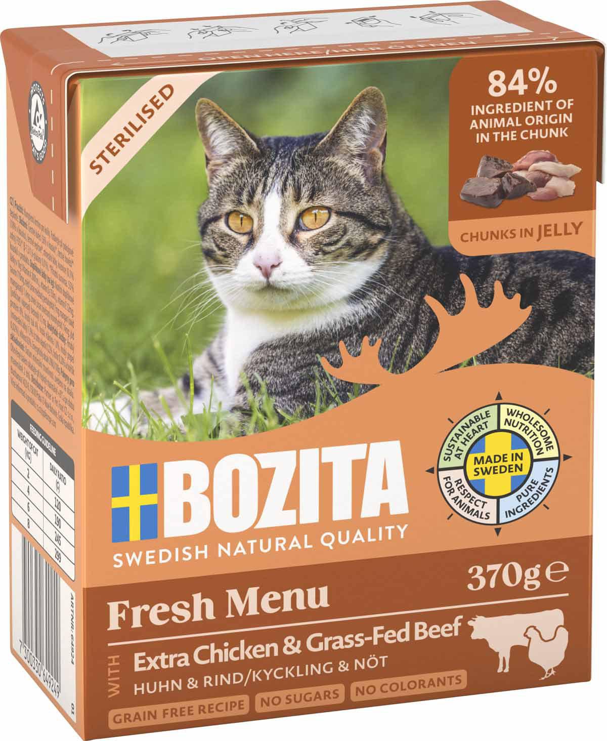 Bozita Cat Sterilised Chicken & Beef Injelly 370 g