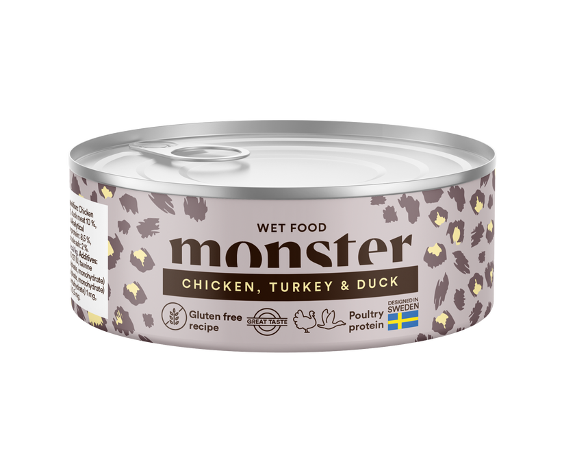 Monster Cat Adult Multi Protein Chicken, Turkey & Duck Can