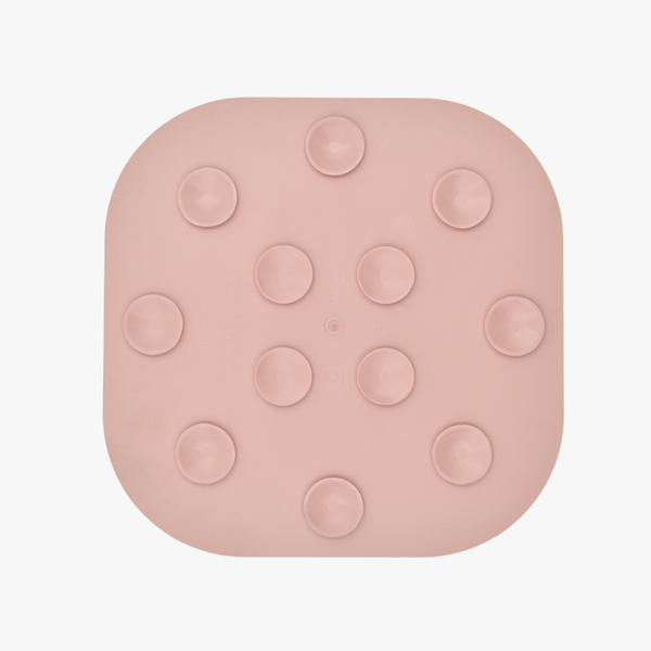 Fiboo Lollipop Sticky slickmatta 19 cm – rosa, baksida med sugproppar