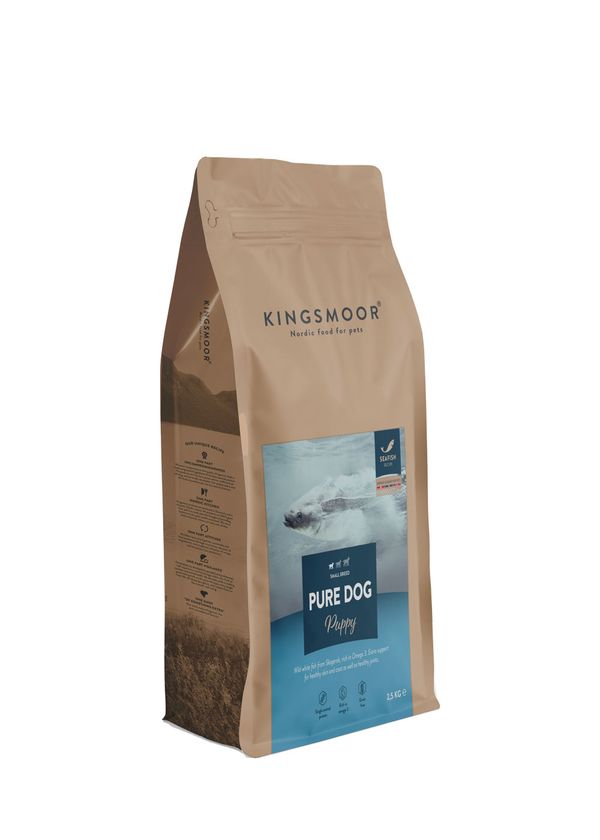 Kingsmoor Hundfoder Nordisk Vildfångad Fisk Valp Liten Hund 2,5kg