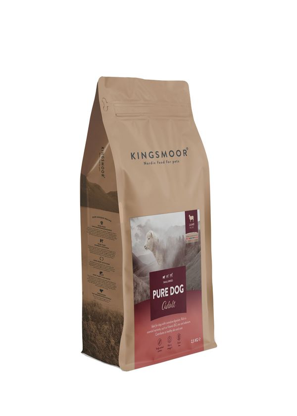 Kingsmoor Hundfoder Nordisk Lamm Liten Hund 2,5kg