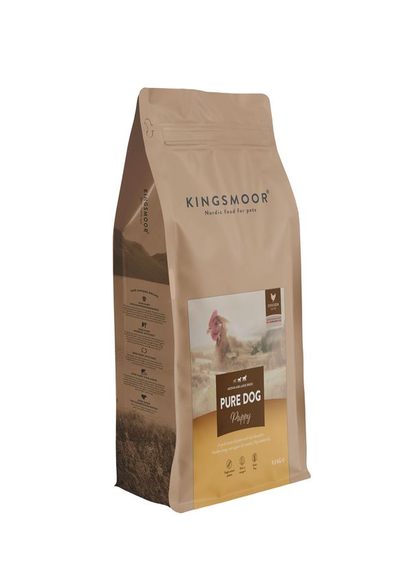 Kingsmoor Hundfoder Nordisk Kyckling Valp Stor Hund 9,5kg