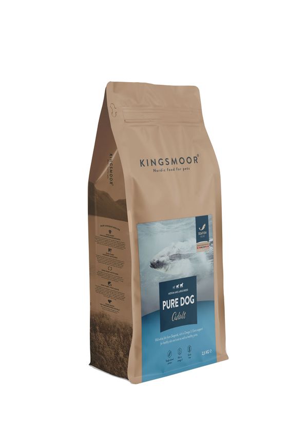 Kingsmoor Hundfoder Nordisk Vildfångad Fisk Stor hund 2,5kg