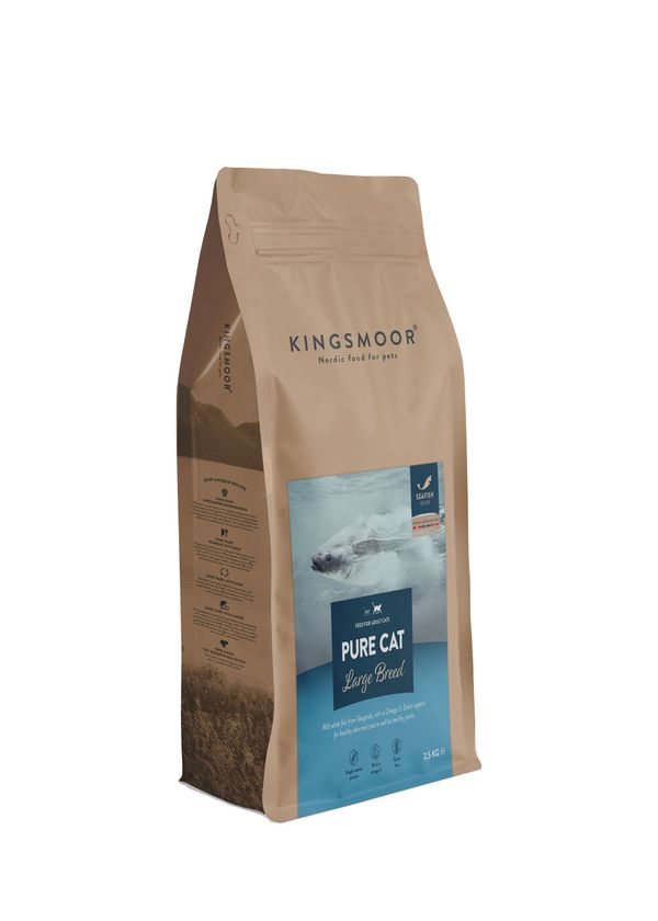 Kingsmoor Kattfoder Nordisk Vildfångad Fisk Vuxen Stor Katt 2,5kg