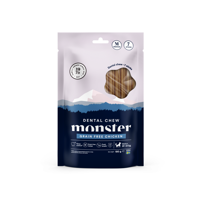Monster Dog Dental Chew Grain Free Chicken