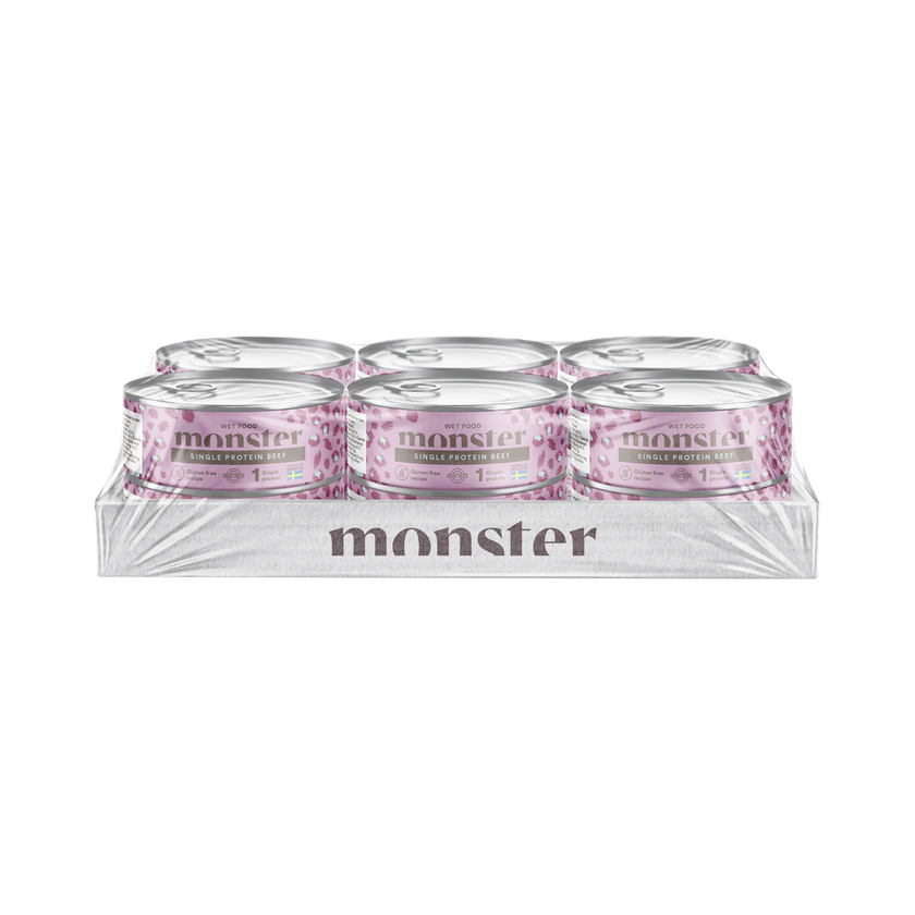 Monster Cat Adult Single Protein Beef Can
