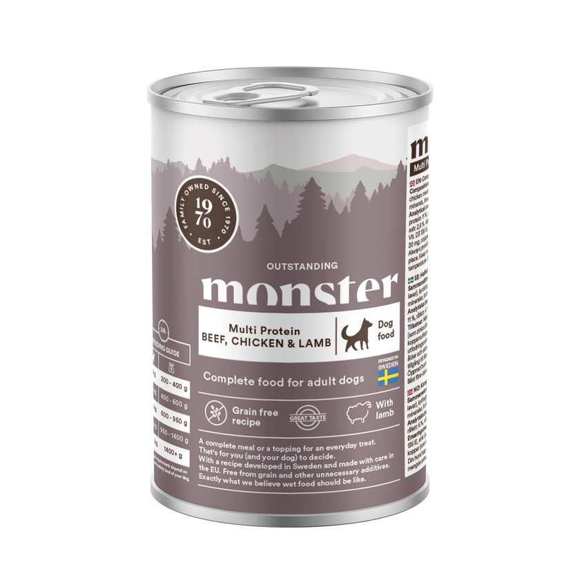 Monster Dog Multi Protein Beef, Chicken & Lamb