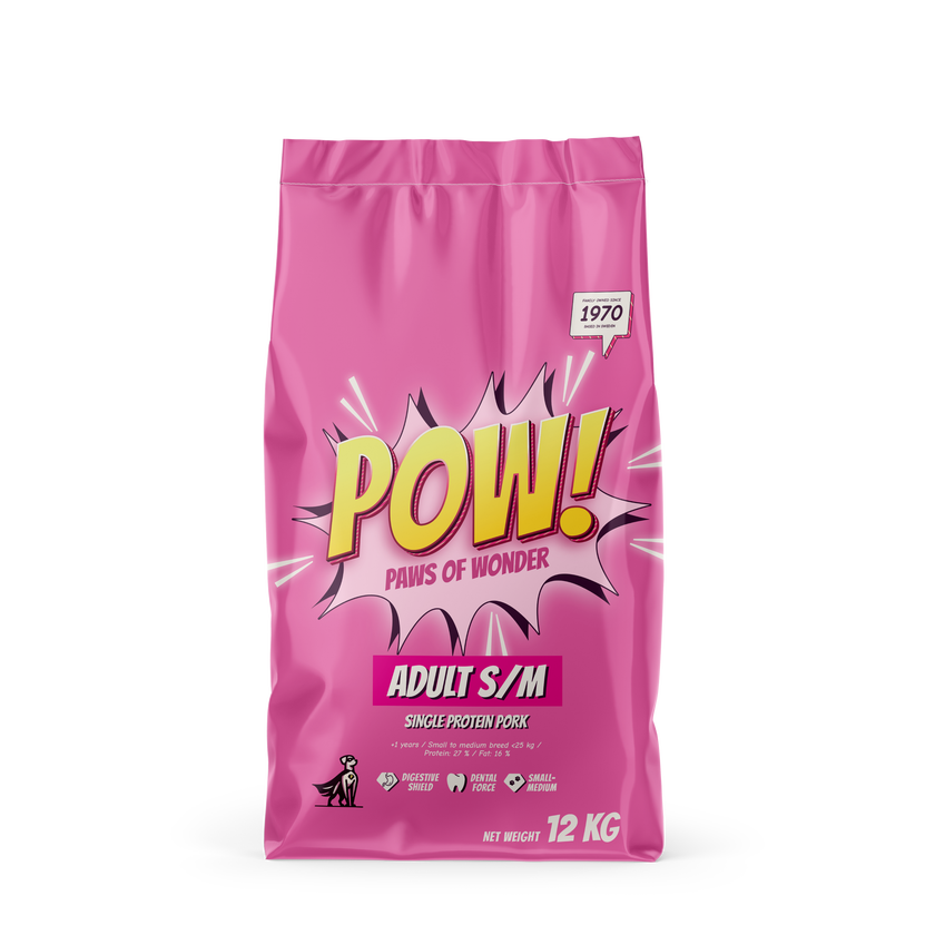 POW Adult Small/Medium – torrfoder med fläsk