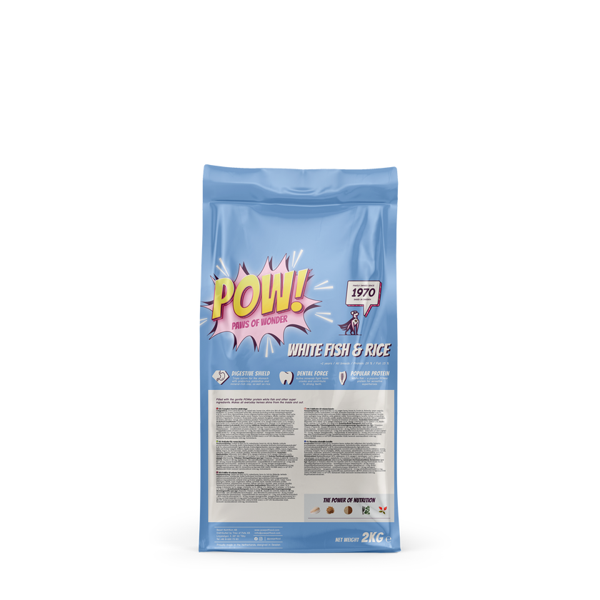 POW Adult White Fish & Rice – torrfoder med vitfisk