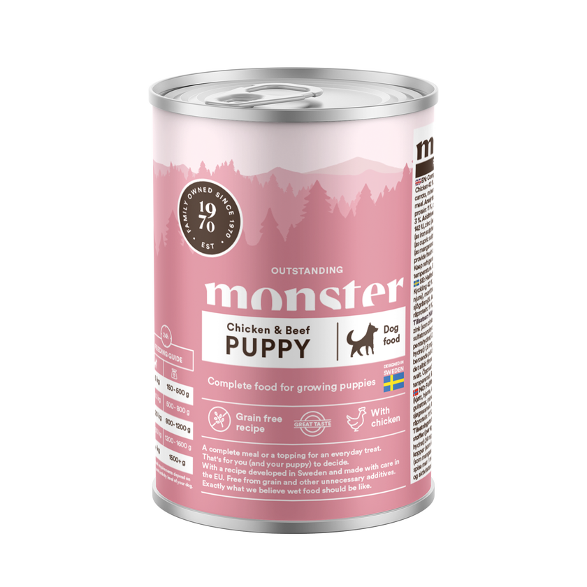 Monster Dog Puppy Chicken & Beef