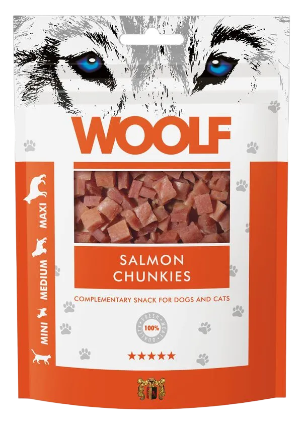 Woolf Salmon Chunkies 100 g