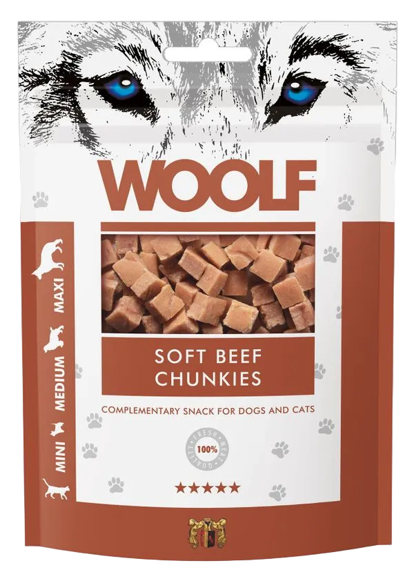Woolf Beef Chunkies 100 g