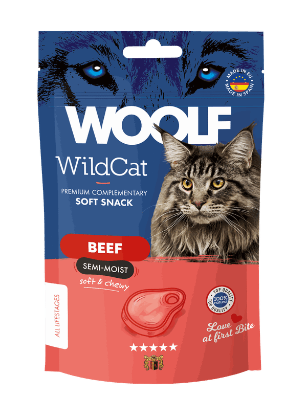 Woolf Wildcat Snacks Nötkött 50 g
