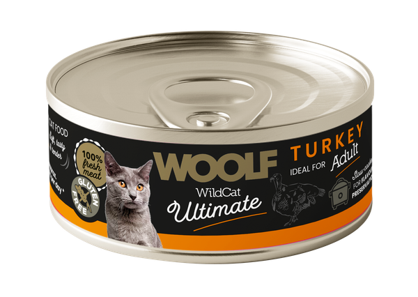 Woolf Wildcat Kalkonpaté Våtfoder Katt 85 g
