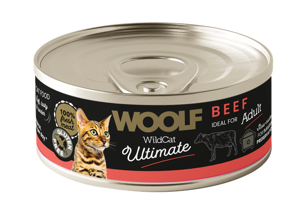 Woolf Wildcat Nötpaté Våtfoder Katt 85 g