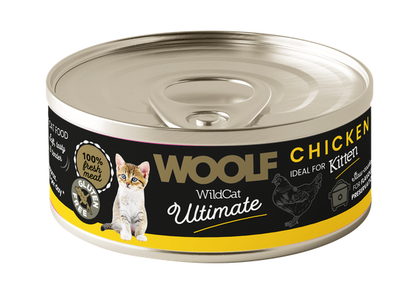 Woolf Wildcat Kitten Kycklingpaté Våtfoder Katt 85 g