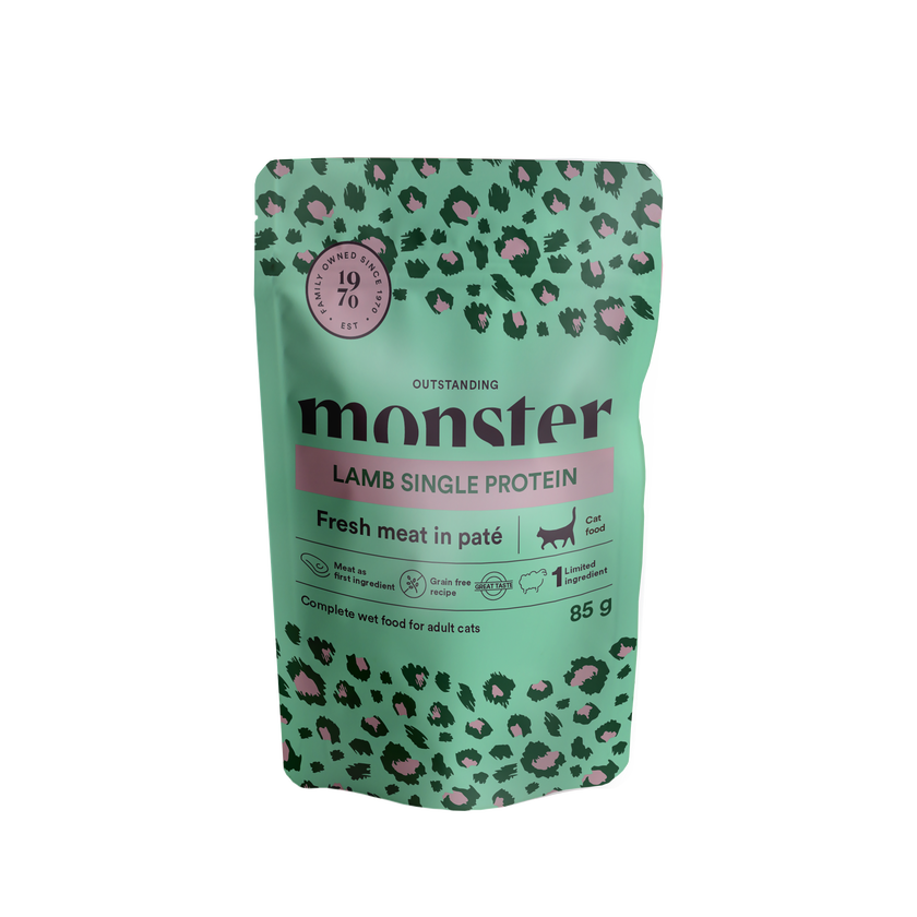 Monster Cat Pouches Adult Lamb