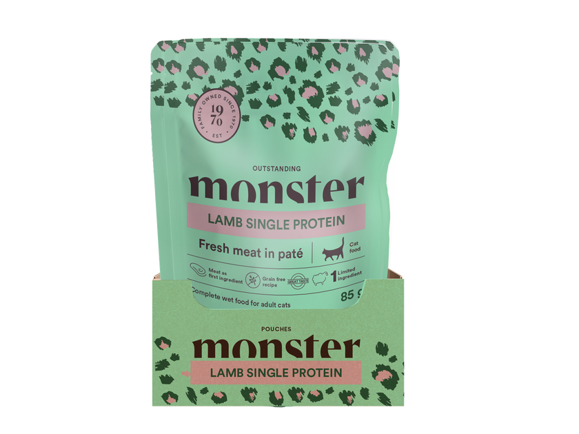Monster Cat Pouches Adult Lamb