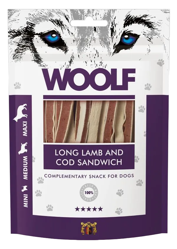 Woolf Long Lamb and Cod Sandwich 100 g