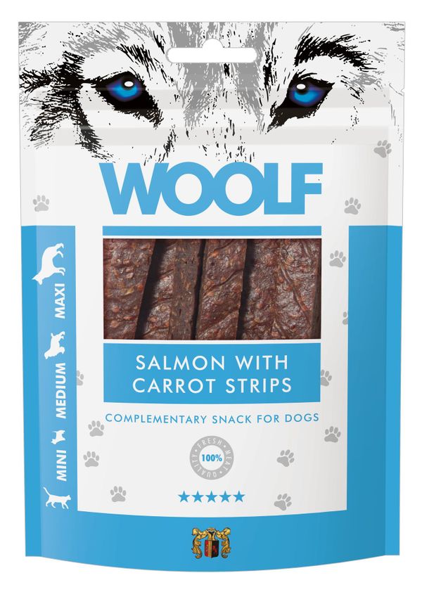 Woolf Salmon with Carrot Strips 100 g