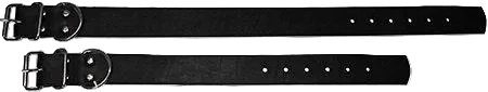 Alac Halsband Läder Svart 40 mm × 65 cm – transparent produktbild