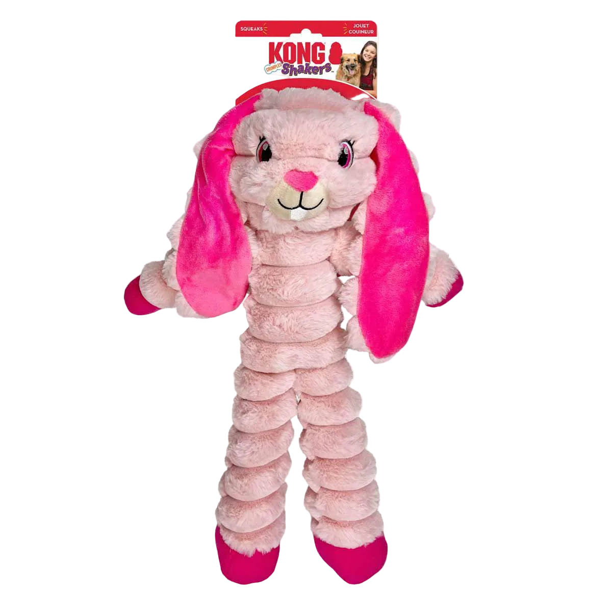 KONG Shakers Crumples Bunny XL 49,5 × 40,5 × 10 cm – transparent produktbild