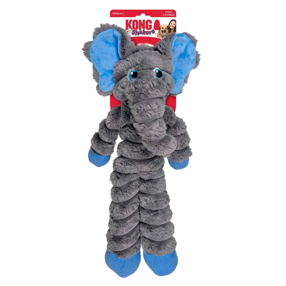 KONG Shakers Crumples Elephant XL 53 × 40 × 11,5 cm – transparent produktbild