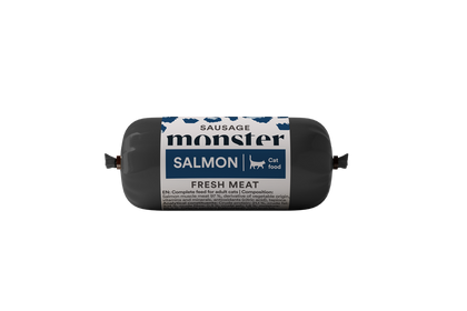 Monster Cat Sausage Salmon