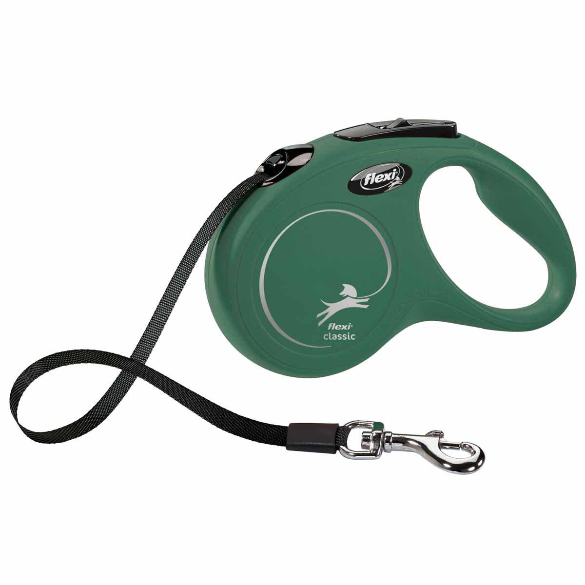 Flexi Koppel New Classic S 5M Band Olive Max 15 kg
