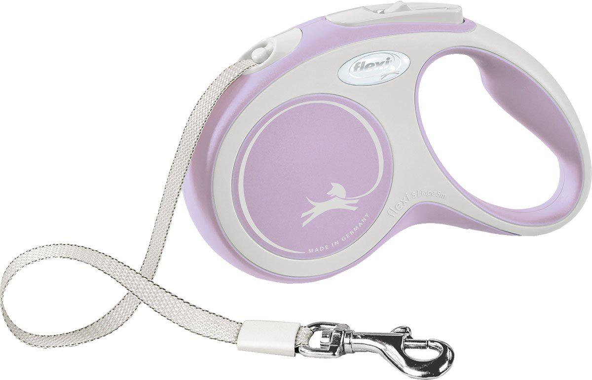Flexi Koppel New Comfort S 5 m Band Rosa Max 15 kg