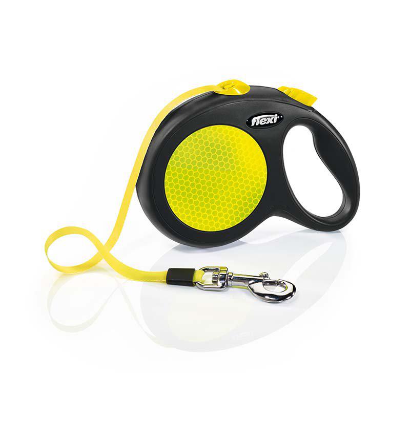 Flexi Koppel New Neon L 5 m Band Neon Max 50 kg