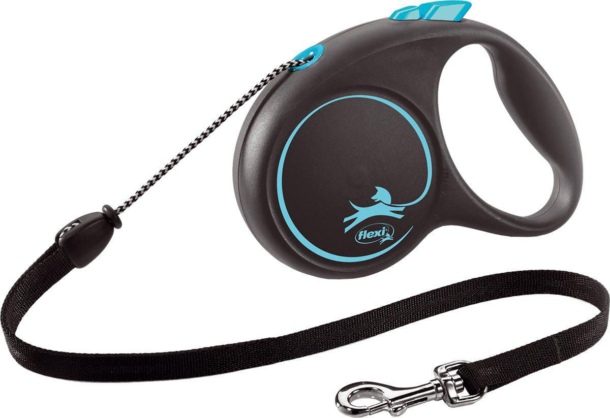 Flexi Koppel Black Design M 5 m Lina Blå Max 20 kg