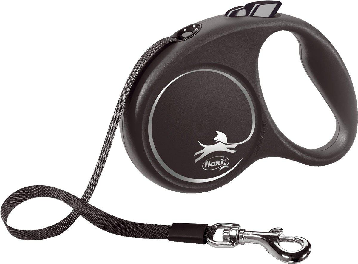 Flexi Koppel Black Design S 5 m Band Svart Max 15 kg