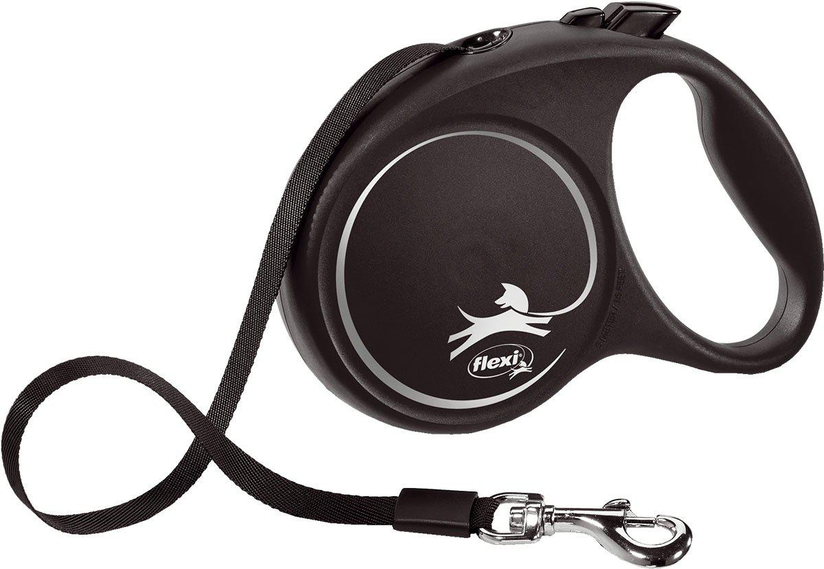 Flexi Koppel Black Design M 5 m Band Svart Max 25 kg
