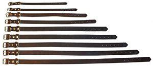 Alac Halsband Lädermörkbrun 22Mmx65 cm