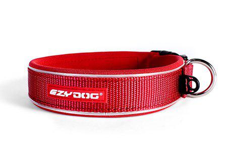 EzyDog Halsband Neopren Reflex Röd L 47-53 cm
