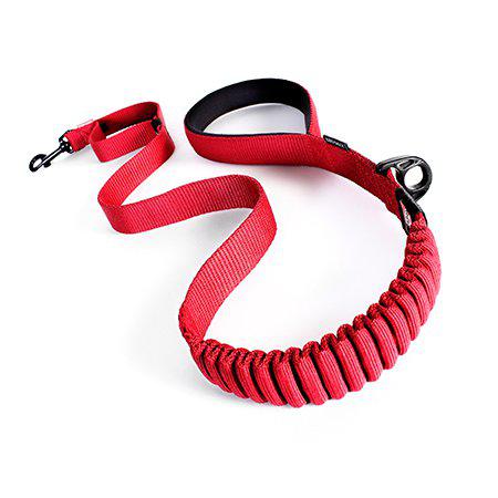 EzyDog Koppel Zero Shock Röd 120 cm Traffic Control