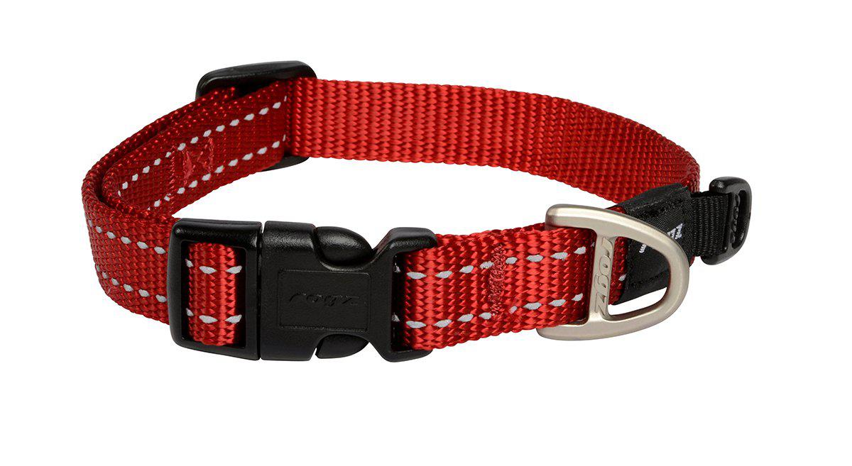 Rogz Halsband Utility M Röd 16 mm 26-40 cm