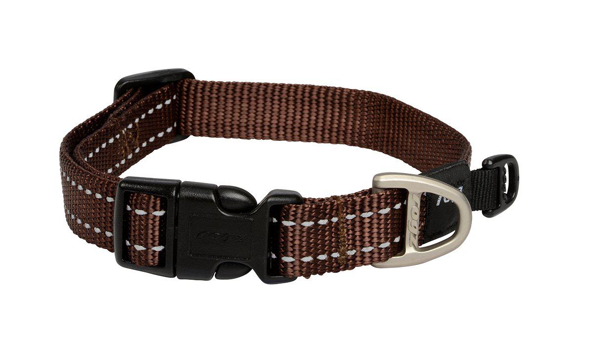 Rogz Halsband Utility M Brun 16 mm 26-40 cm