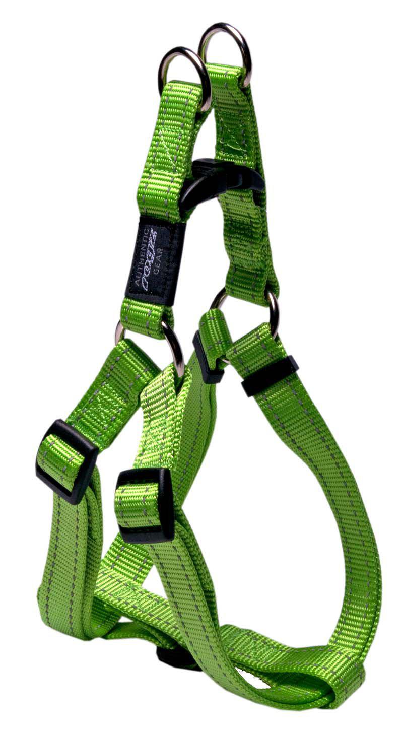 Rogz Sele Step-in XL Lime 25 mm 67-103 cm