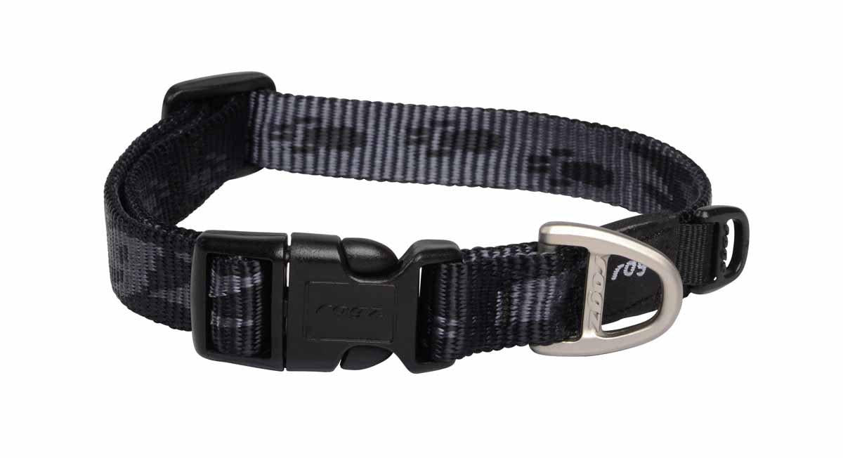 Rogz Alpinist Halsband Svart 26-40 cm