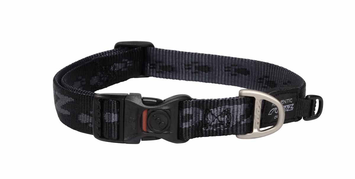 Rogz Alpinist Halsband Svart 34-56 cm