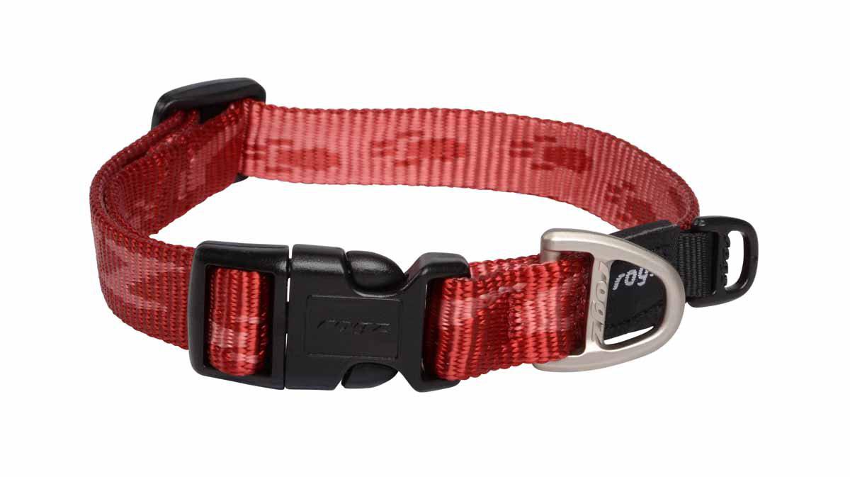 Rogz Alpinist Halsband Röd 26-40 cm