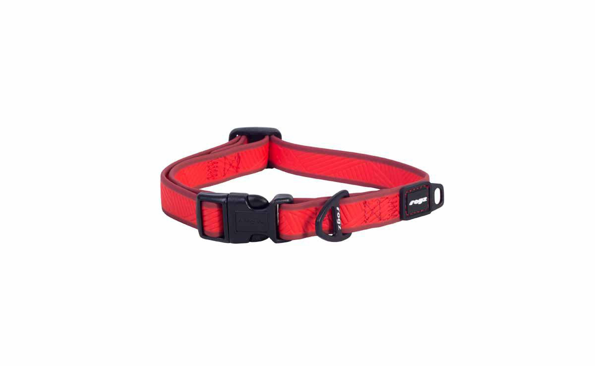 Rogz Amphibian Halsband M Röd 26-40 cm