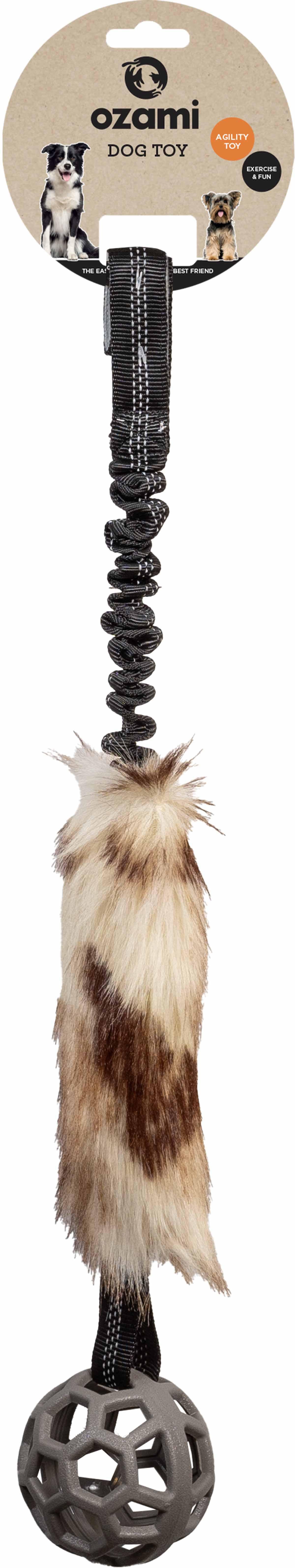 Ozami Play-N-Tug Faux Fur With Ball 65 cm