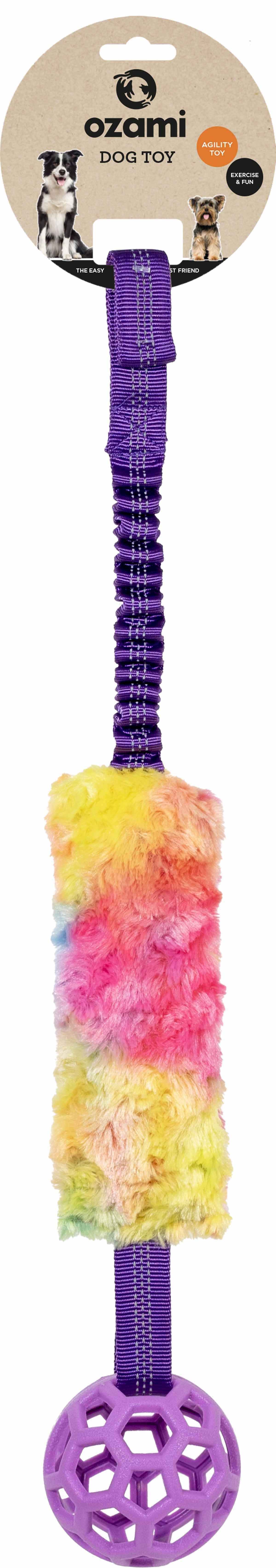 Ozami Play-N-Tug Shot Fur Unicorn With Ball 65 cm