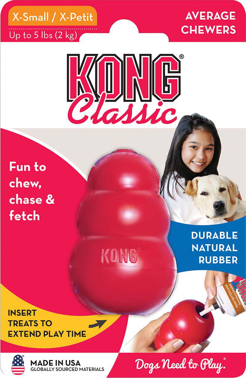 KONG Classic Röd Xs6 × 3,5 × 3,5 cm