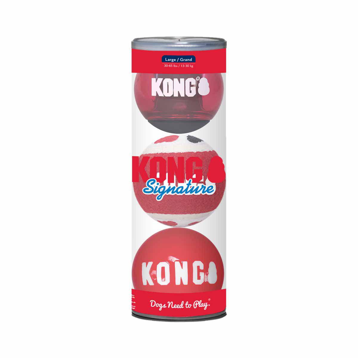 KONG Signature Balls 3-Pack Large Mix ¥8,2 cm