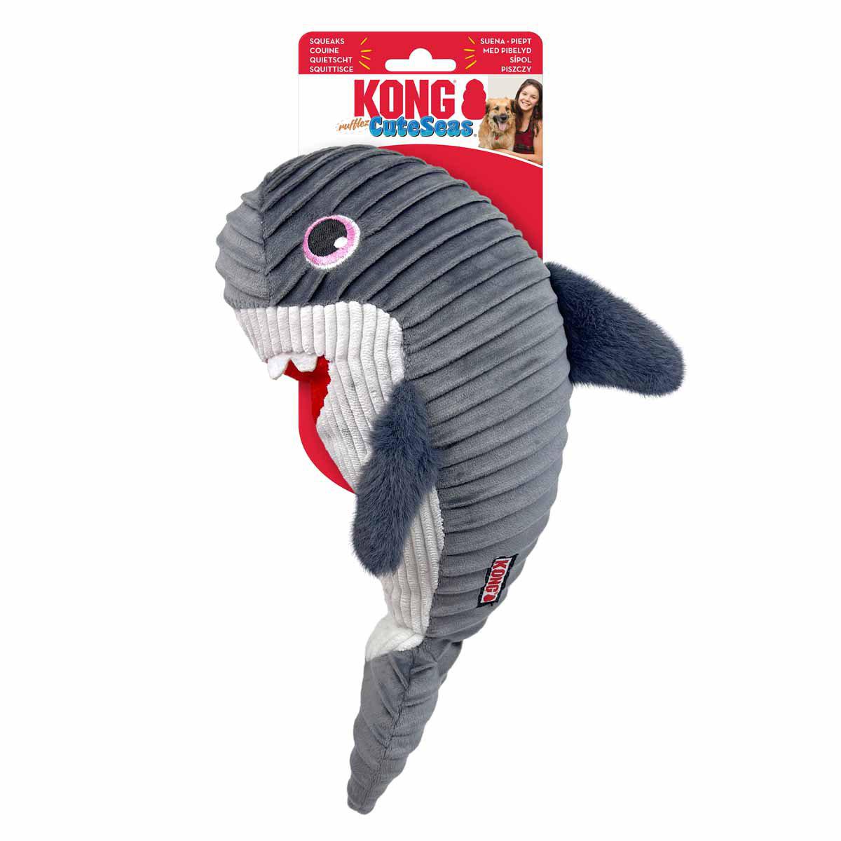KONG Cuteseas Rufflez Shark M/L 33 × 20,5 × 10 cm